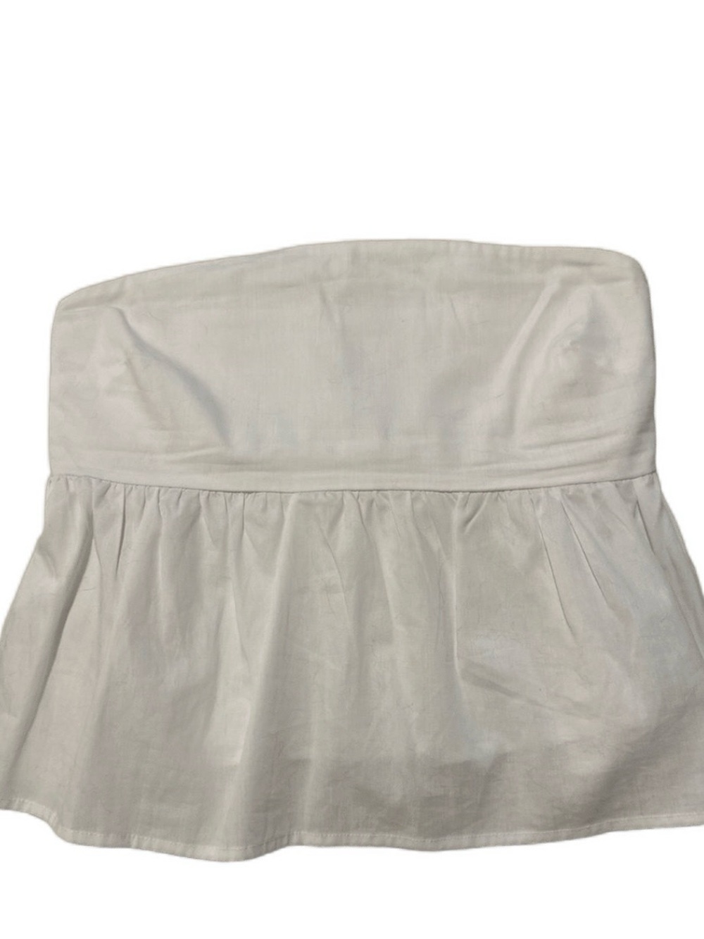 a new day Strapless White Peplum Top - Women's